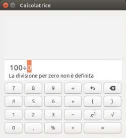 dividere per zero calcolatrice
